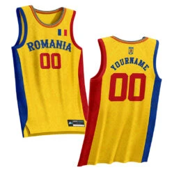 Romania Heritage Custom Basketball Jersey