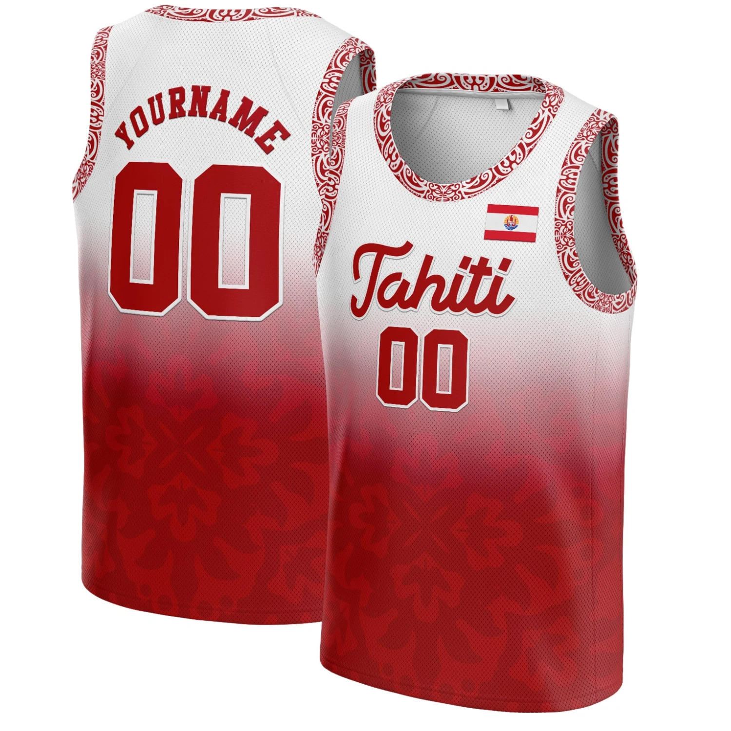 Tahiti Custom Basketball Jersey 1 Tahiti Custom Basketball Jersey